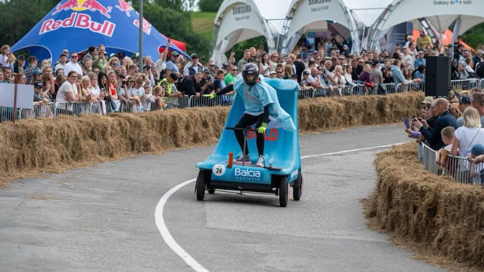 Balcia komanda Red Bull Soapbox sacensībās Talsos